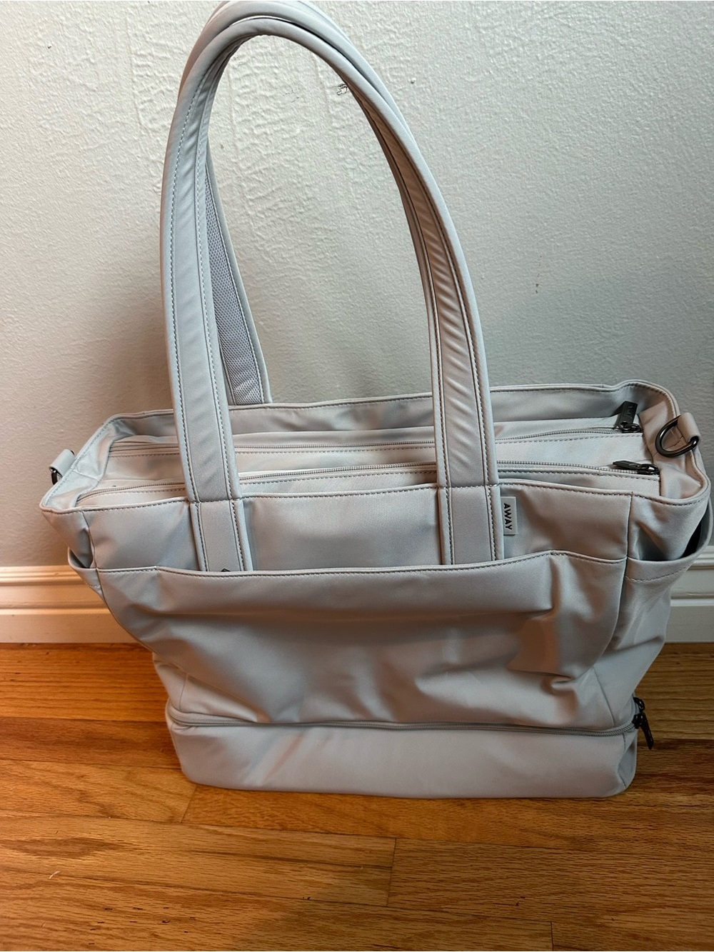 Away Baby Everywhere Travel Tote Gray Weekender Carry On Bag - Picture 2 of 8
